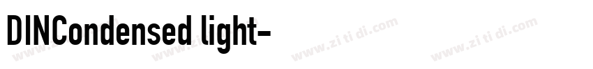 DINCondensed light字体转换